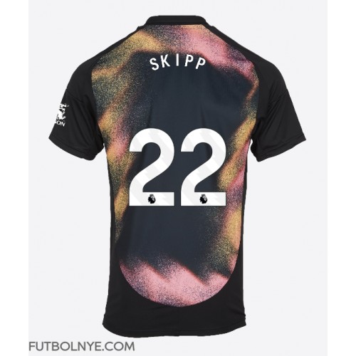 Camiseta Leicester City Oliver Skipp #22 Visitante Equipación 2024-25 manga corta